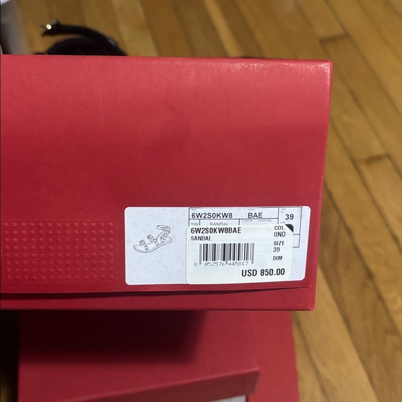 NIB Valentino Garavani Women's Rockstud Espadrille Black Sandals size 9 - Picture 9 of 11